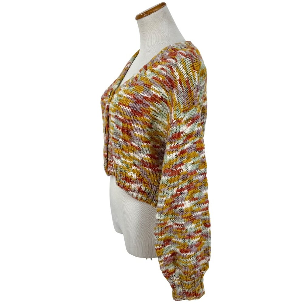 Wild Fable Multicolored Rhinestone Button Front Cardigan Knit| Boho Indie Sleaze - Picture 5 of 16